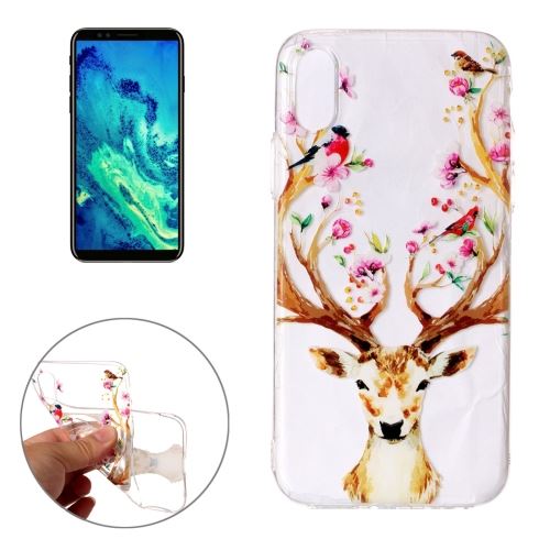 Iphone X / Xs Coque Protection Tpu Cerf Attrapes Rêves Als81504