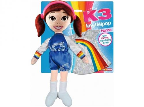 Studio 100 K3 Poupée peluche hanne 40cm - Avec robe supplémentaire