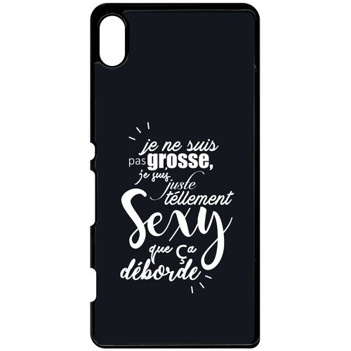 Coque Sony Xperia Z4v Je Ne Suis Pas Grosse Fond Noir