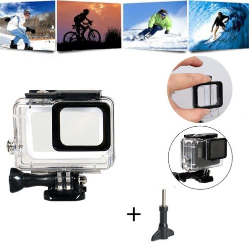 Pour GoPro Hero7 Noir / 6/5 plongée sous-marine Boîtier étanche Boîtier de protection Shell 45m ZPP81114005