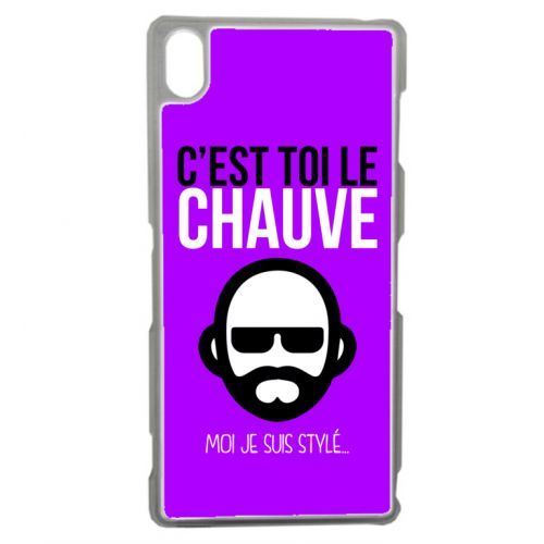 Coque transparente sony z3 c est toi le chauve moi je suis styl 7
