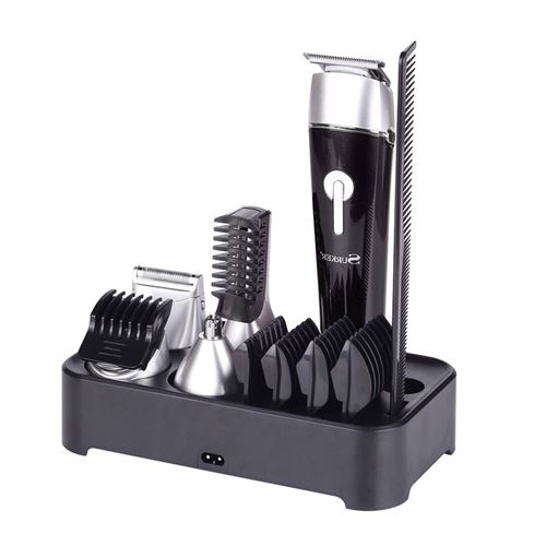 SURKER Tondeuse &agrave; cheveux professionnelle en m&eacute;tal-rouge