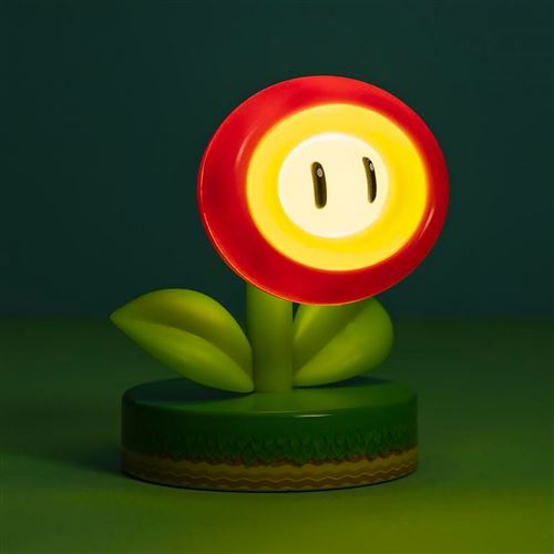 Lampe fleur de feu Lampe sur le thème Mario Lampe de table amusante Mario  Movie Inspired -  France