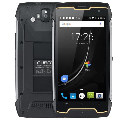 CUBOT Kingkong 3G Smartphone 5.0 pouces MTK6580 Quad Core 1.3 GHz 2 GB RAM 16 GB ROM IP68 étanche 4400 mAh batterie Noir