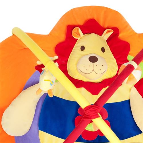 Mupet Tapis D Eveil De Jeu Motif Lion Bebe Enfant Des 3 Mois Orange Tapis D Eveil Achat Prix Fnac