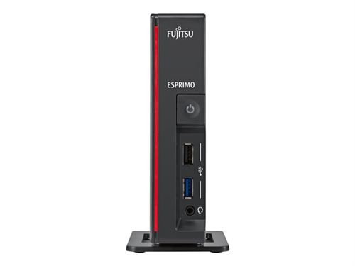 Fujitsu ESPRIMO G558 - Mini-PC - Core i5 9500T / 2.2 GHz - RAM 8 GB - SSD 256 GB - SED, NVMe - UHD Graphics 630 - GigE - Win 10 Pro - monitor: geen - toetsenbord: Belgisch