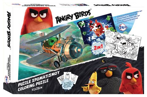 Angry Birds Puzzle 2 faces Angry Birds 24 pièces