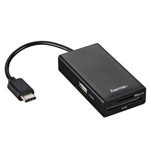 Hama USB 2.0-Type-C-hub / lecteur de carte Pour Smartphone / tablette / ordinateur portable / pc