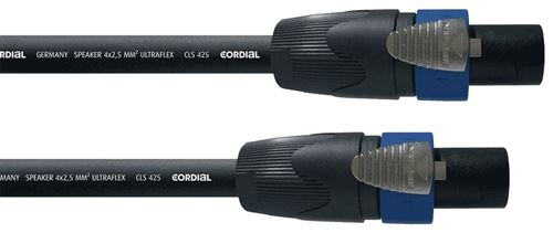 Cordial CPL10LL4 - Câble haut-parleur speakon 4 points - speakon 4 points 10 m
