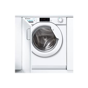 Candy CBD 485D1E / 1-S - Machine à laver séchante - intégré - largeur : 60 cm - profondeur : 52.5 cm - hauteur : 87.5 cm - chargement frontal - 8 kg - 1400 tours/min - blanc