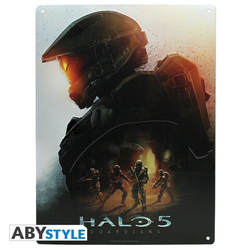 halo - plaque métal keyart (30x40)