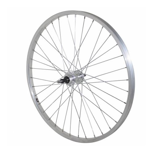 Roue vtt 24 arriere alu moy alu axe plein rl 7-6v. (vendu avec ecrou 10x100)