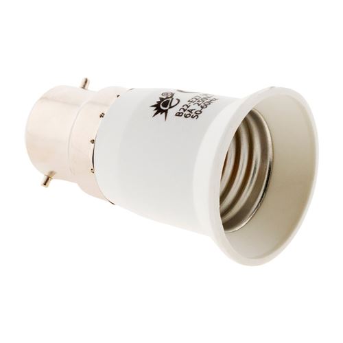 Transformateur/adaptateur de douille m&acirc;le B22 femelle E27 ZENITECH