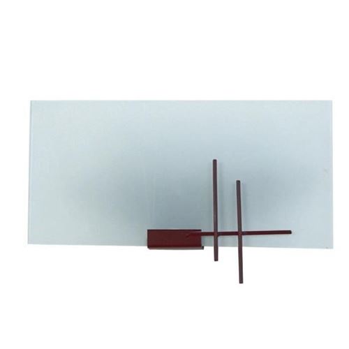 Tokyo applique fil acier verre satiné 30x15x7,5 cm marron tosel 30263