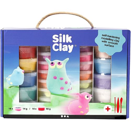 Silk Clay ensemble d'argile 18 x 14 grammes / 10 x 40 grammes 31 pièces