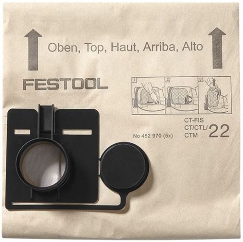 Sac Filtre Festool Fis-Ct 44 - 5 Pièces - 452972