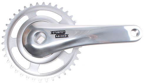 Sturmey Archer Pédalier réglé FCS608 38T 170 mm argent