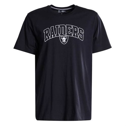 Tshirt NFL Oakland Raiders New Era Timeless Arch Noir Pour Hommes taille L