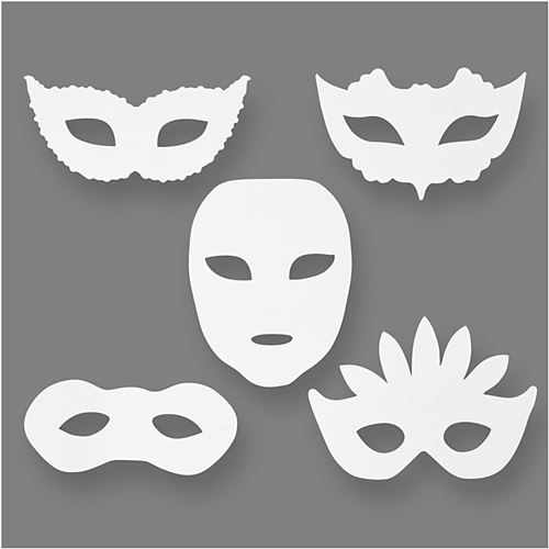 Creotime masques de théâtre h : 8,5-19 cm l : 15-20,5 cm