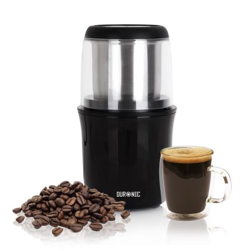 Duronic CG250 Moulin à café électrique de Meule de 75 g 8 à 12 tasses Lames en acier inoxydable Pour un cappuccino latte expresso café serré savoureux Broyeur pour grains de café - vue 3