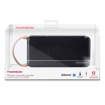 Thomson WS02N - Haut-parleur - pour utilisation mobile - sans fil - Bluetooth, NFC - noir mat - 1