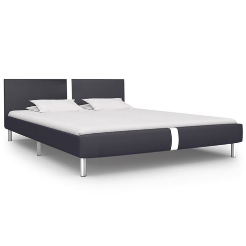 vidaXL Bedframe kunstleer zwart 180x200 cm