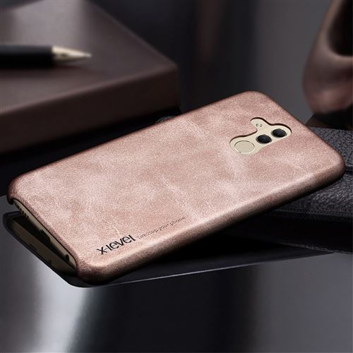Etui en PU revêtement vintage marron pour votre Huawei Mate 20 Lite/Maimang 7