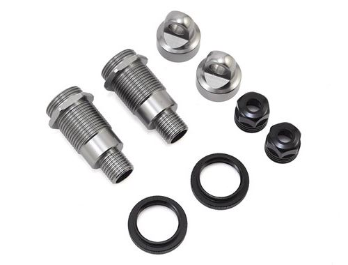Shock body & collar set, front (2) - super baja rey - losi