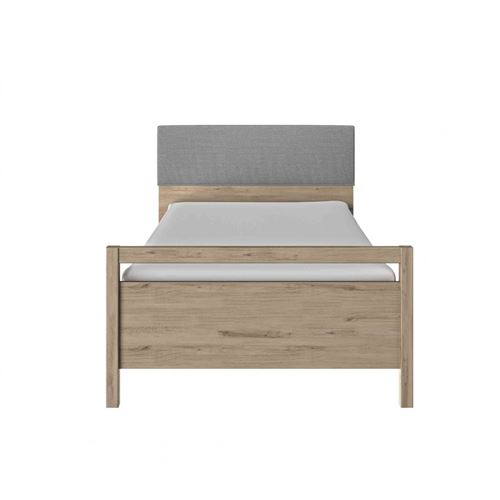 Lit enfant en bois imitation chêne clair 120x200 - LT5012