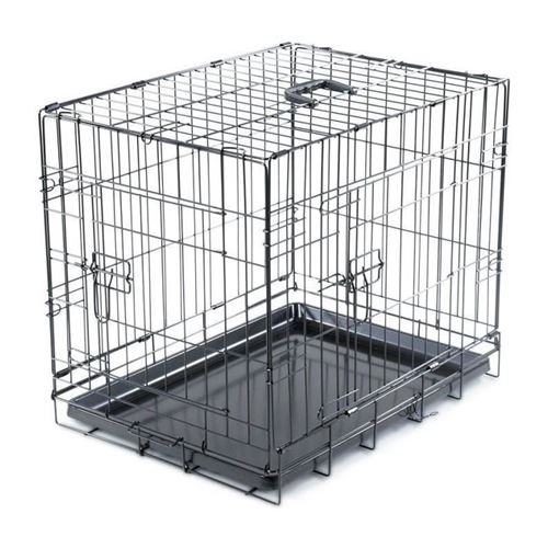 Comparer les prix de VADIGRAN Cage metallique pliable Classic - 61 x 46 x 51 cm - Noir - Pour chien