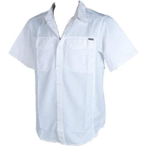 Chemise manches courtes Columbia Silver ridge blc mc shirt Blanc taille : L réf : 84884