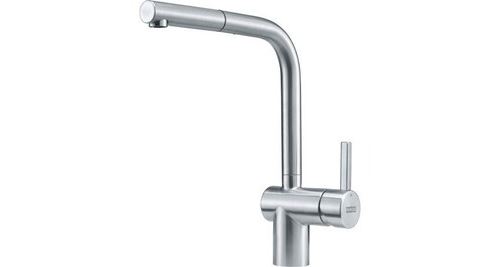 Franke atlas néo à douchette monojet - inox lisse