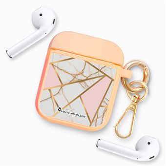 Housse pour airpods pour Housse pour Airpods Pro Marbre Rose - La Coque Française® - 1