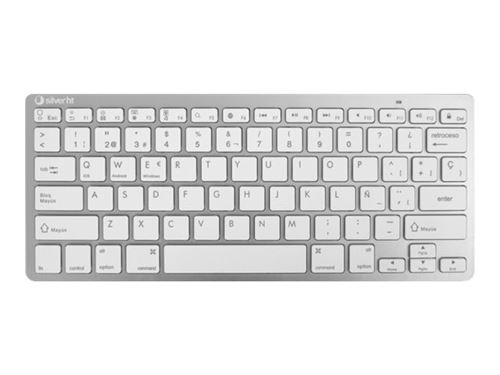 Silver Sanz Blanc Silverht Colors - Clavier - Sans Fil - Bluetooth 3.0 - Espagnol - Image 3