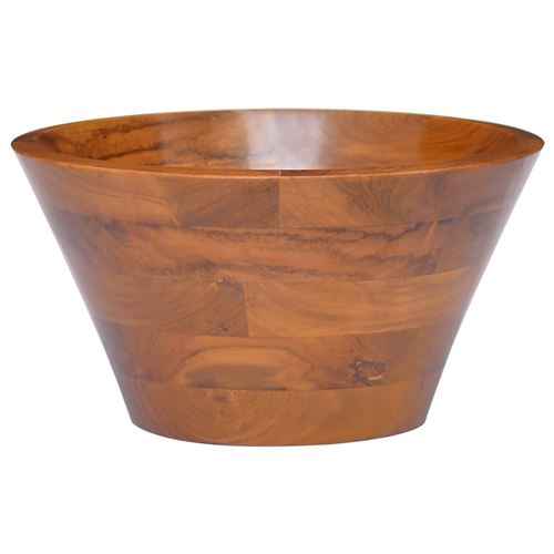 Lavabo Bois de teck massif Φ40x20 cm Vidaxl