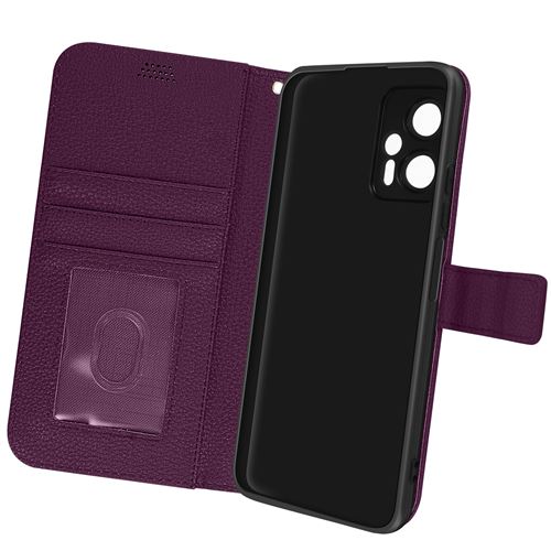 Étui pour Xiaomi Poco X4 GT Clapet Portefeuille Support Vidéo Dragonne Avizar violet