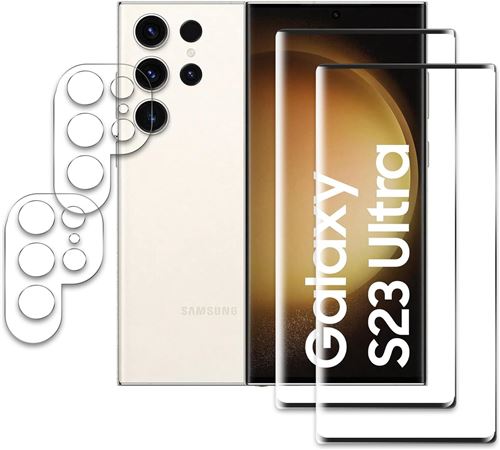 Verres Trempes et Protections Camera Arriere Transparent X2 Pour Samsung Galaxy S23 Ultra Little Boutik©