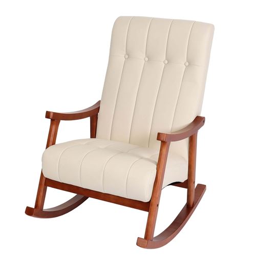 Mendler Fauteuil Rocking Chair - Crème - Image 2