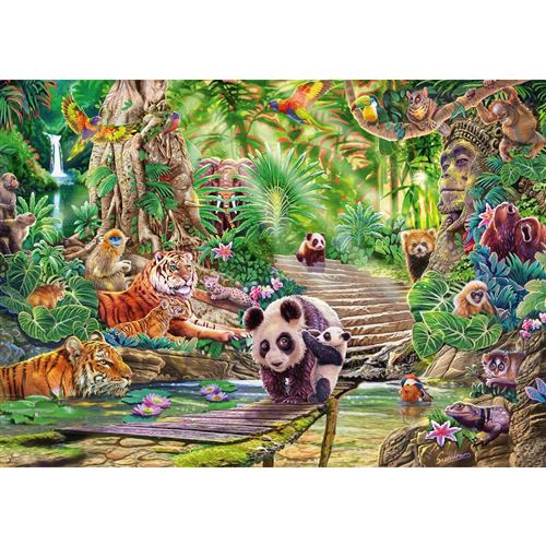 Puzzle 1000 pièces Schmidt - Steve Sundram : Faune asiatique