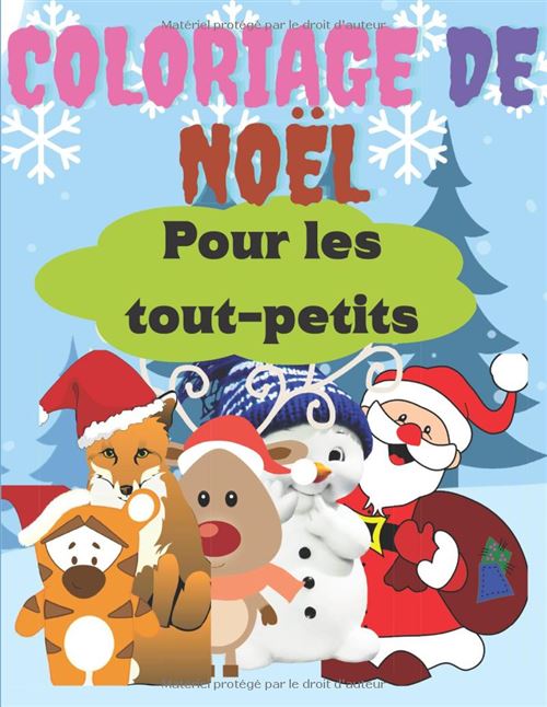 Livre De Coloriage De Noël Pour Tout-Petits (3-8 Ans) – 114 Coloriages, Grand Format A4