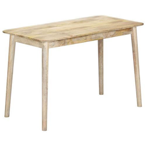 vidaXL Table de salle à manger 115x60x76 cm Bois de manguier solide