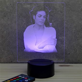 Lampe illusion 3D portrait Michael Jackson - 1