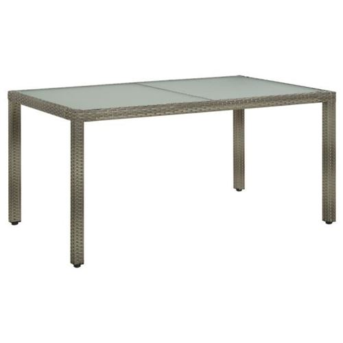 Vidaxl Gris Table De Jardin - 150X90x75 Cm - Image 3