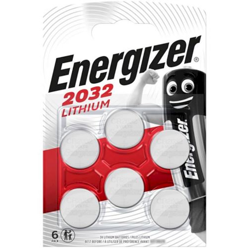 Pile bouton CR 2032 lithium Energizer 240 mAh 3 V 6 pc(s)