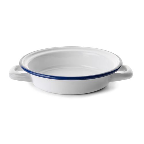 Plat à œuf email blanc 18 cm acier 18.00 cm IBILI 21.00x18.00 cm - Image 3