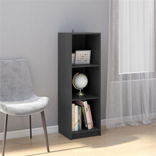 vidaXL Bibliothèque/Séparateur de pièce Gris 36x33x110 cm Pin massif