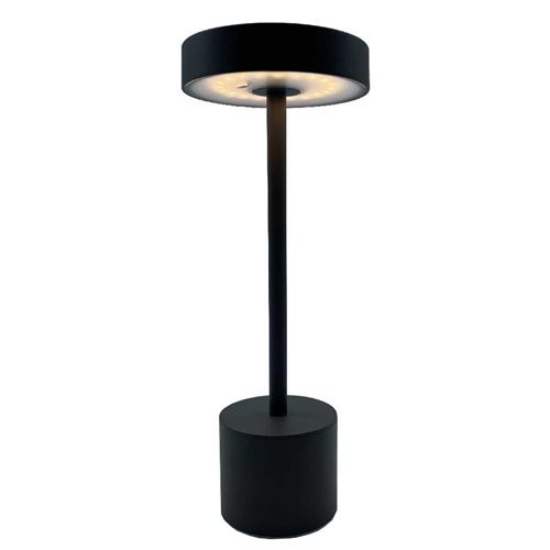 Lampe de table sans fil touch LED ROBY Gris Aluminium H30CM
