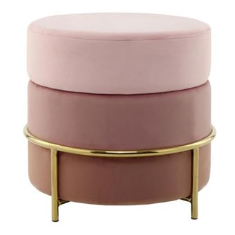 Pouf Rond Design en Velours 