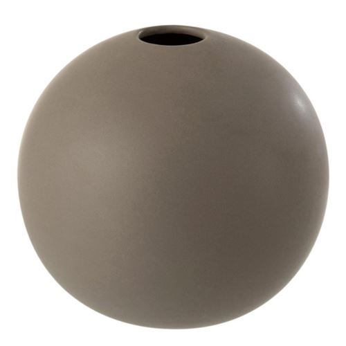 Non Communiqué Gris Vase Design Boule Céramique 18Cm Foncé