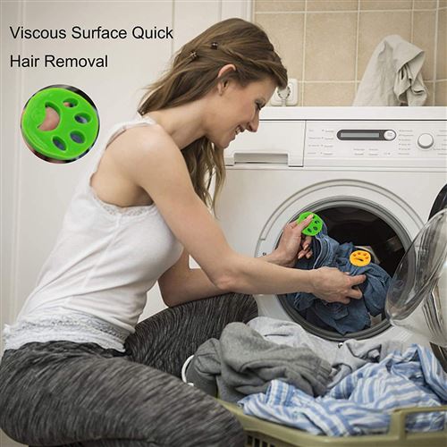 6 boules de lavage anti-peluches attrape-poils d'animaux réutilisables sur  les vêtements pour machine à laver - Temu France